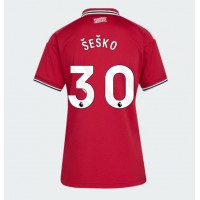 Manchester United Benjamin Sesko #30 Kotipaita Naiset 2026-27 Lyhythihainen